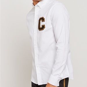 Calvin Klein “C” varsity dress shirt